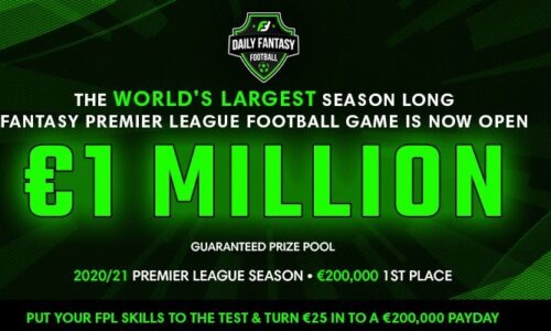 Win your share of €1,000,000 playing Fantasy Premier League football this season