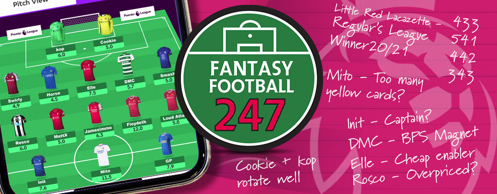 FF247 Site Team & Predicted Line Ups Double Gameweek 36